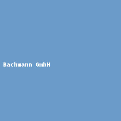 Bachmann GmbH