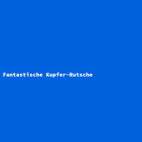 Fantastische Kupfer-Rutsche