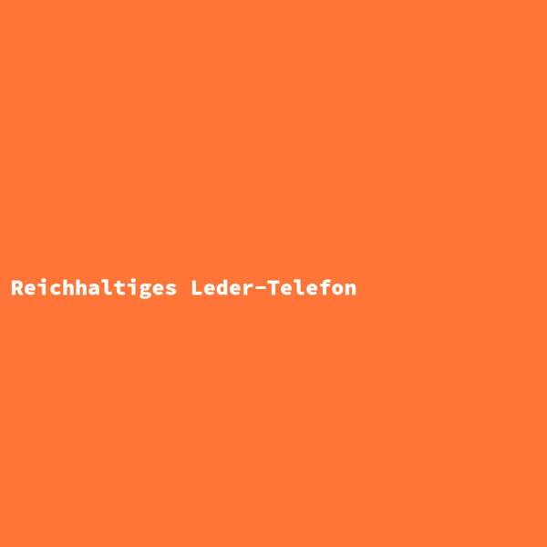 Reichhaltiges Leder-Telefon