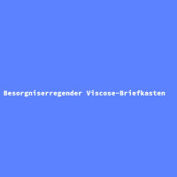 Besorgniserregender Viscose-Briefkasten