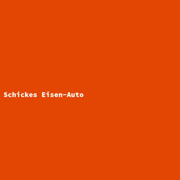 Schickes Eisen-Auto