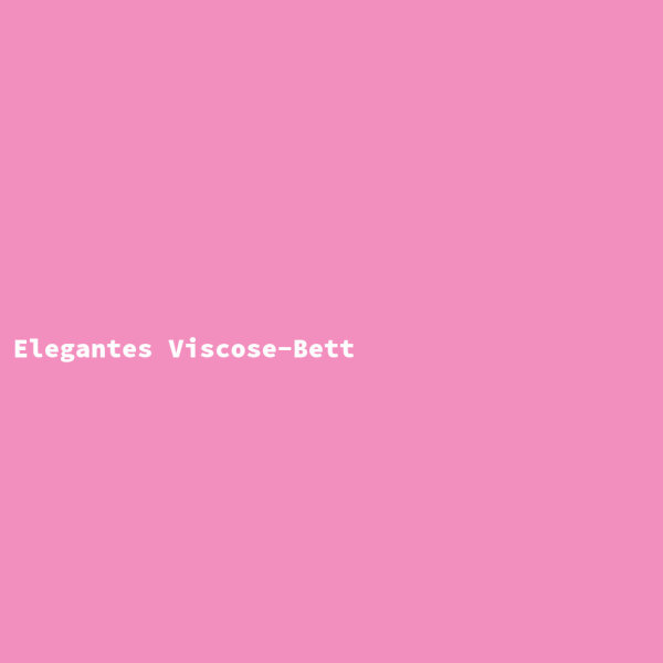 Elegantes Viscose-Bett