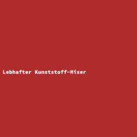 Lebhafter Kunststoff-Mixer